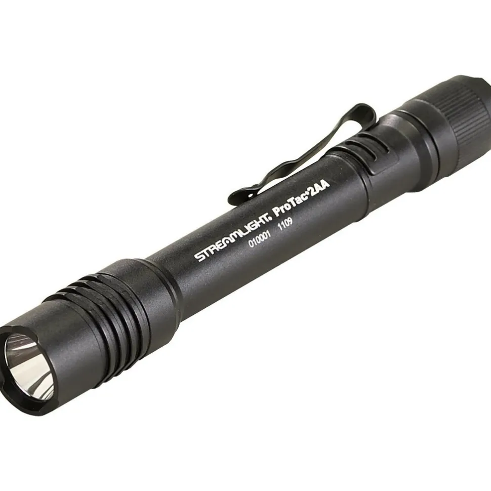 Handheld Flashlight: LED, 270 Lumens, 48 hr Max Run Time, Disposable Battery (Included)