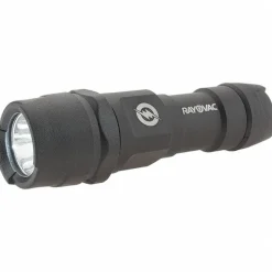 Handheld Flashlight: LED, 300 Lumens, 3 hr Max Run Time, AAA Battery (Included), Max Beam Distance: 168 m
