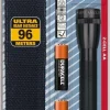 Handheld Flashlight: Xenon, 14 Lumens, 5.25 hr Max Run Time, AA Battery (Included), Max Beam Distance: 96 m