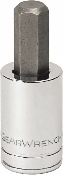 Hand Hex Bit Socket: 3/8" Drive, 3/16" Hex