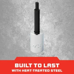 Hand Hex Bit Socket: 3/8" Drive, 5/32" Hex
