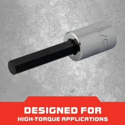 Hand Hex Bit Socket: 3/8" Drive, 5/16" Hex