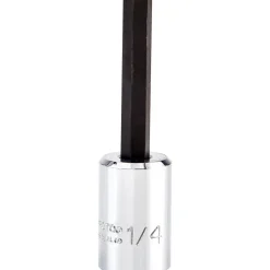 Hand Hex Bit Socket: 3/8" Drive, 1/4" Hex