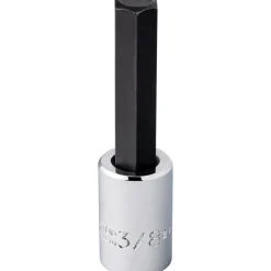 Hand Hex Bit Socket: 3/8" Drive, 3/8" Hex