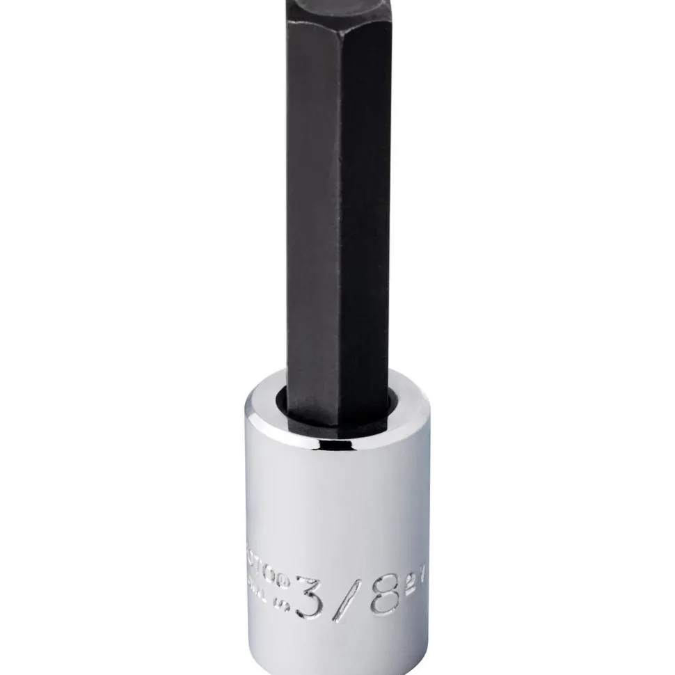 Hand Hex Bit Socket: 3/8" Drive, 3/8" Hex