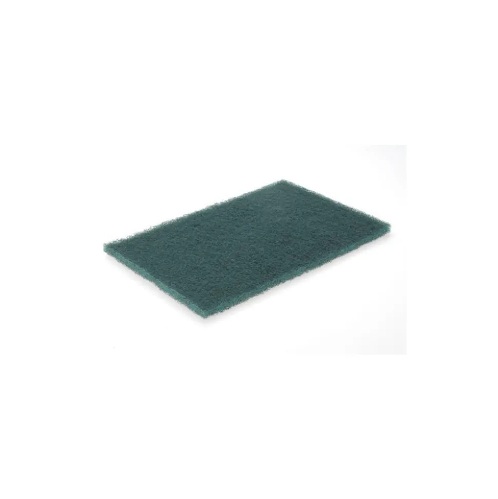 Hand Sanding Pad: Non-Woven, Aluminum Oxide, Very Fine Grade, Green
