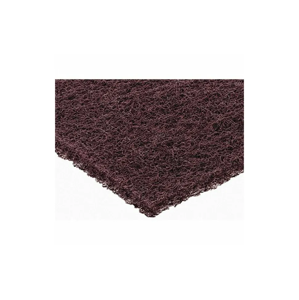 Hand Sanding Pad: Non-Woven, Aluminum Oxide, Super Fine Grade, Maroon