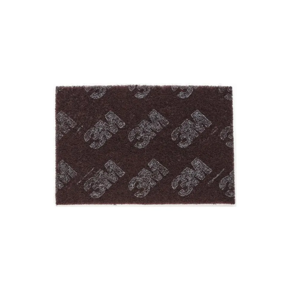 Hand Sanding Pad: Non-Woven, Aluminum Oxide, Super Fine Grade, Maroon