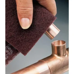 Hand Sanding Pad: Non-Woven, Aluminum Oxide, Very Fine Grade, Maroon