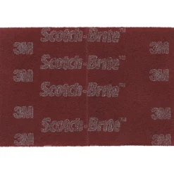 Hand Sanding Pad: Non-Woven, Aluminum Oxide, Very Fine Grade, Maroon