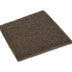 Hand Sanding Pad: Non-Woven, Aluminum Oxide, Medium Grade, Tan