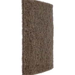 Hand Sanding Pad: Non-Woven, Aluminum Oxide, Medium Grade, Tan