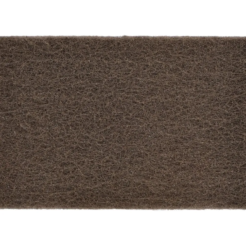 Hand Sanding Pad: Non-Woven, Aluminum Oxide, Medium Grade, Tan