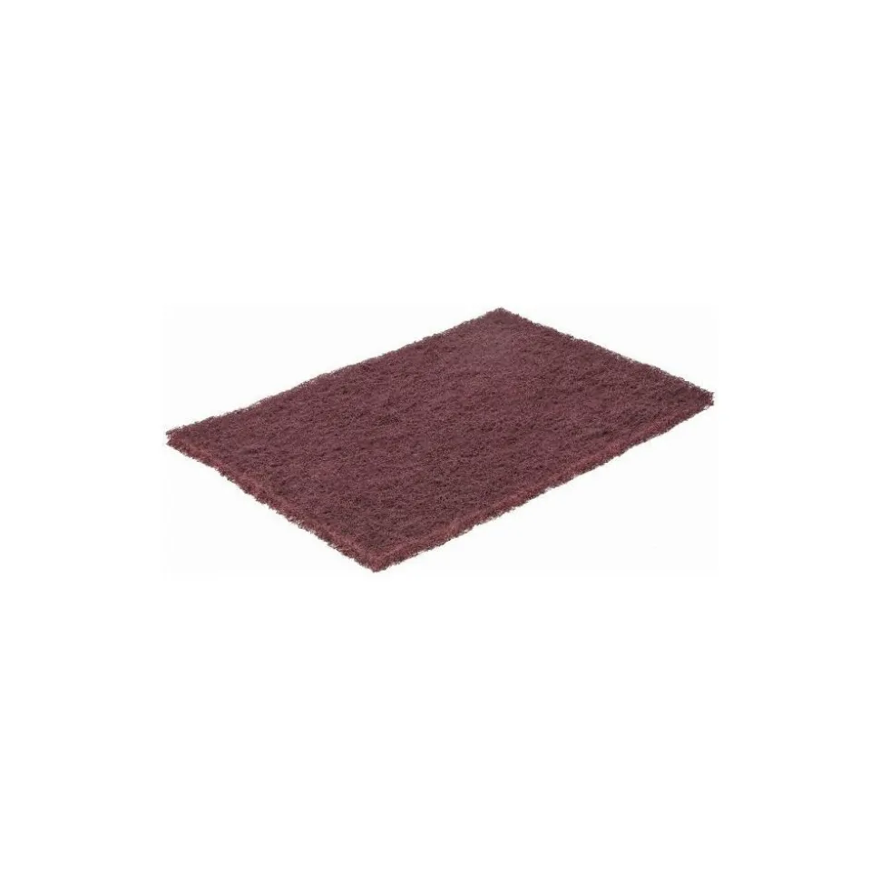 Hand Sanding Pad: Non-Woven, Aluminum Oxide, Very Fine Grade, Maroon