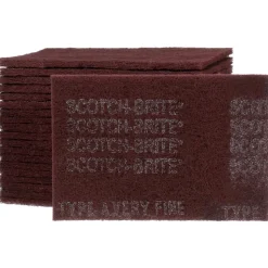 Hand Sanding Pad: Non-Woven, Aluminum Oxide, Very Fine Grade, Maroon