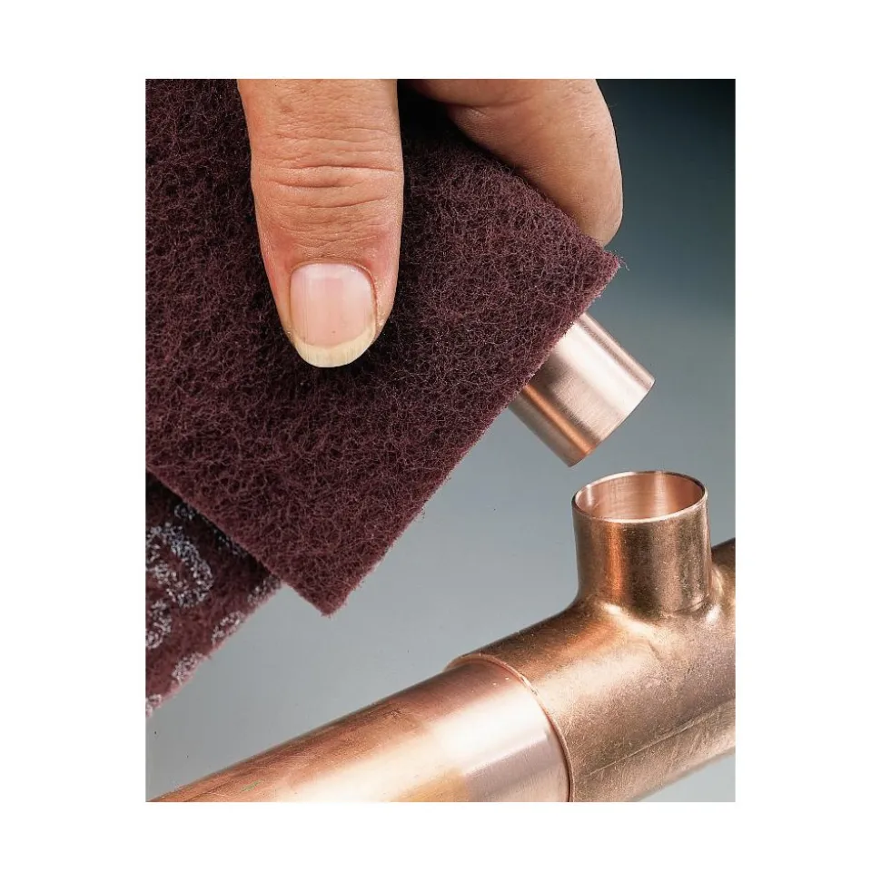 Hand Sanding Pad: Non-Woven, Aluminum Oxide, Very Fine Grade, Maroon