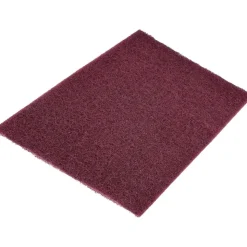 Hand Sanding Pad: Non-Woven, Aluminum Oxide, Super Fine Grade, Maroon