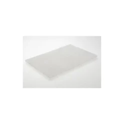 Hand Sanding Pad: Non-Woven, Non-Abrasive Nepheline Syenite, Super Fine Grade, White