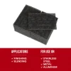 Hand Sanding Pad: Non-Woven, Silicon Carbide, Medium Grade, Gray