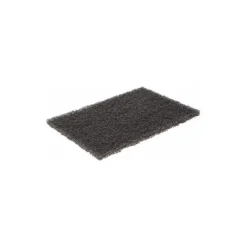 Hand Sanding Pad: Non-Woven, Silicon Carbide, Medium Grade, Gray