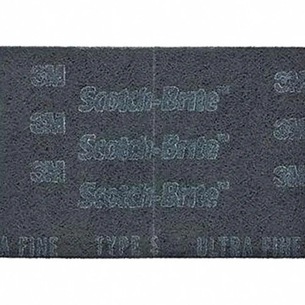 Hand Sanding Pad: Non-Woven, Silicon Carbide, Super Fine Grade, Gray