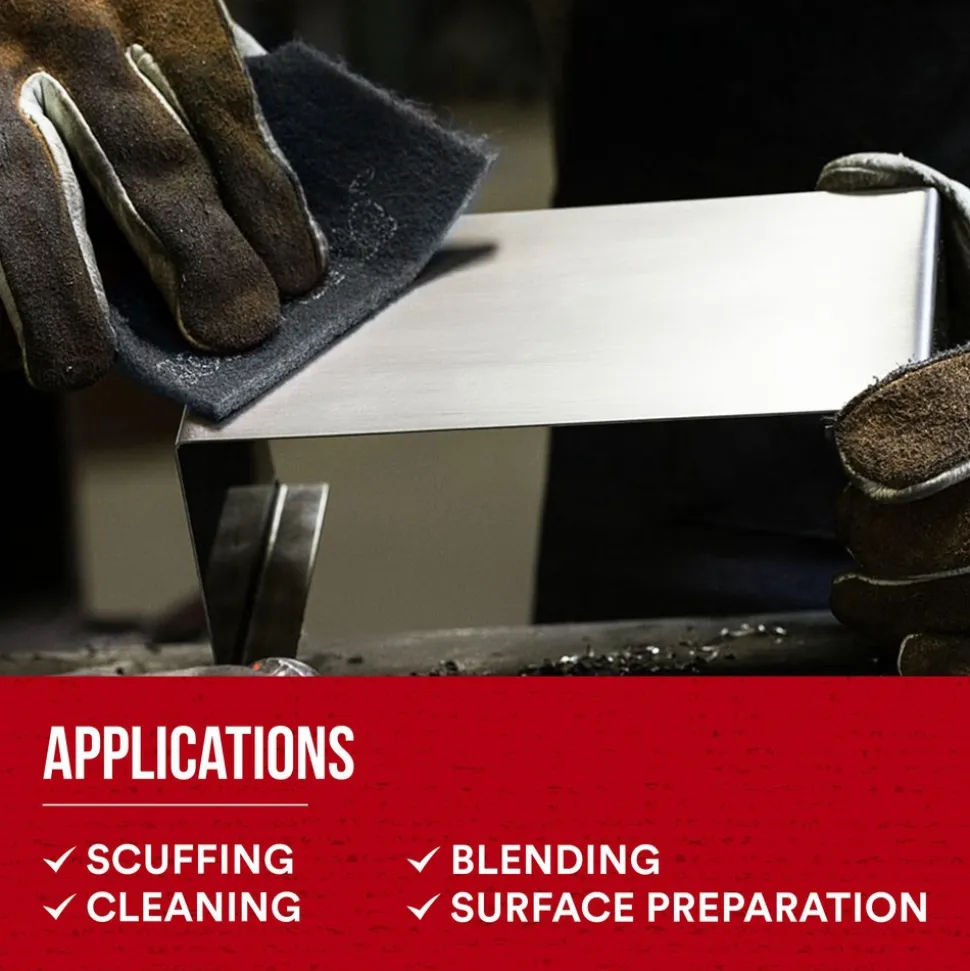 Hand Sanding Pad: Non-Woven, Silicon Carbide, Super Fine Grade, Gray