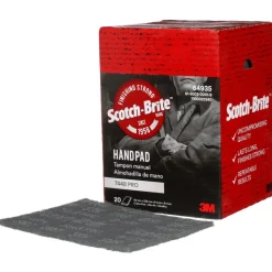 Hand Sanding Pad: Non-Woven, Silicon Carbide, Super Fine Grade, Gray