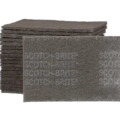 Hand Sanding Pad: Non-Woven, Silicon Carbide, Super Fine Grade, Gray