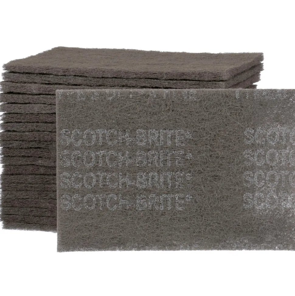 Hand Sanding Pad: Non-Woven, Silicon Carbide, Super Fine Grade, Gray