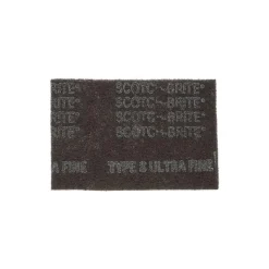 Hand Sanding Pad: Non-Woven, Silicon Carbide, Super Fine Grade, Gray