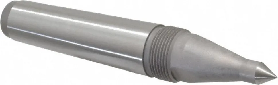 1.231" Head Dia, Hardened Steel Long Point Solid Dead Center