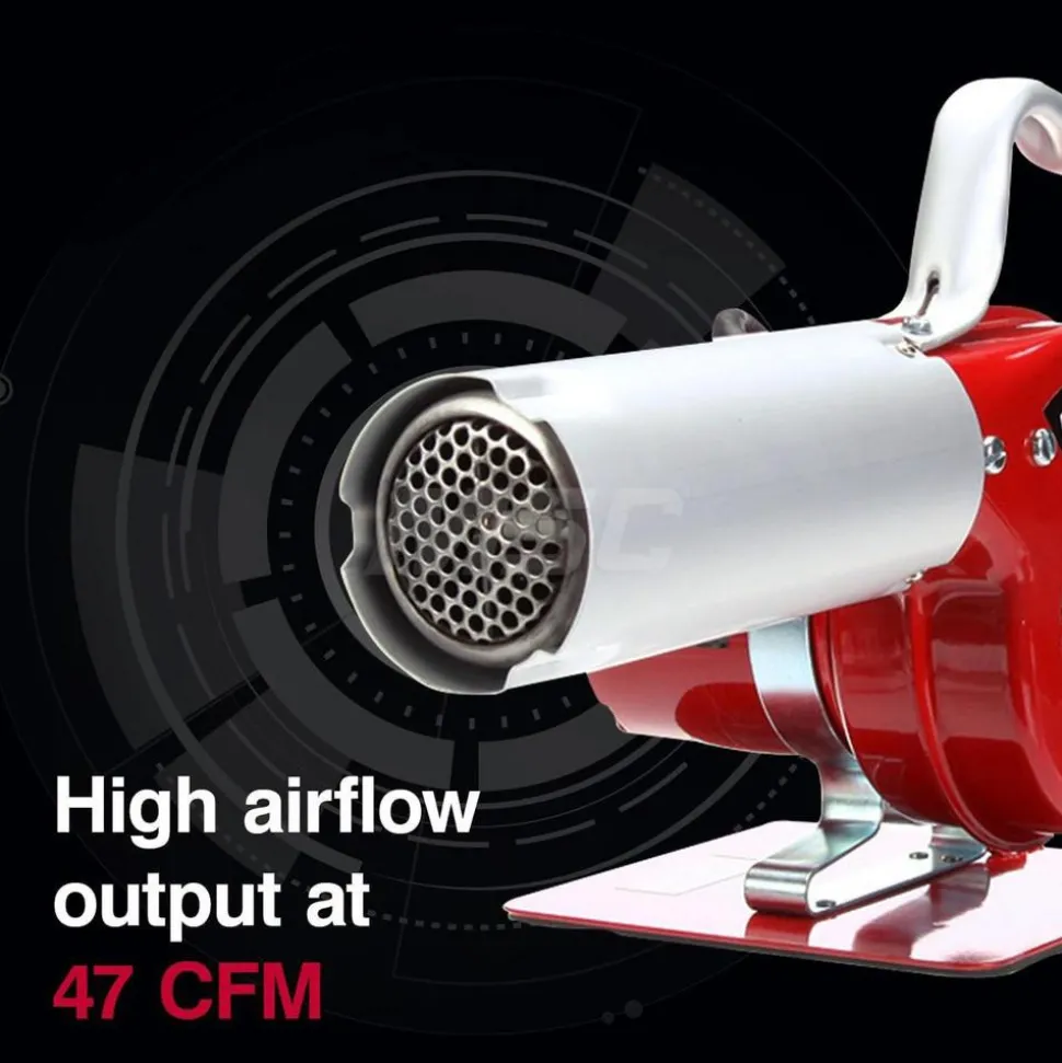Heat Blower: 500 °F, 47 CFM