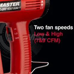 Heat Gun: 110 to 930 °F, 5 & 9 CFM