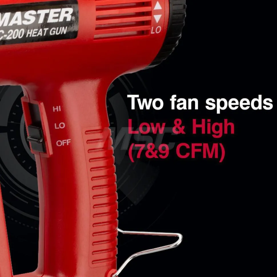 Heat Gun: 110 to 930 °F, 5 & 9 CFM