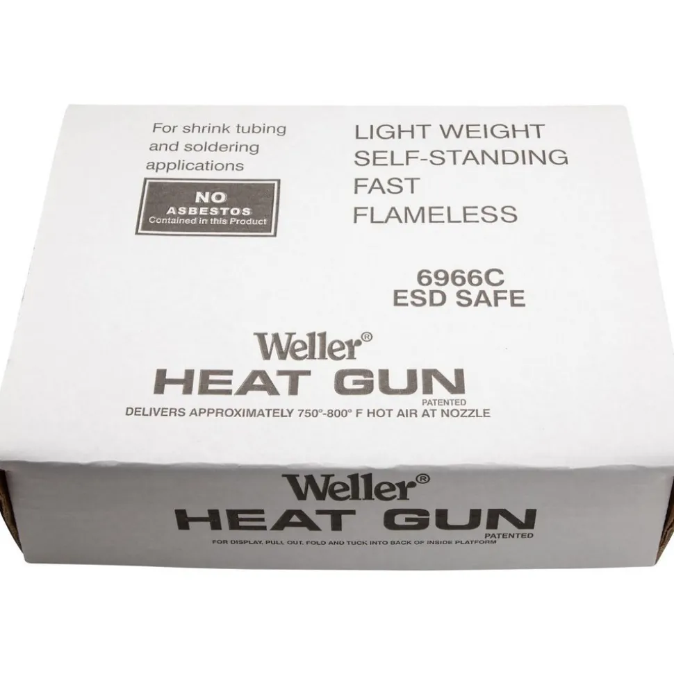 Heat Gun: 750 to 800 °F, 10.6 17.6 & 3.6 CFM