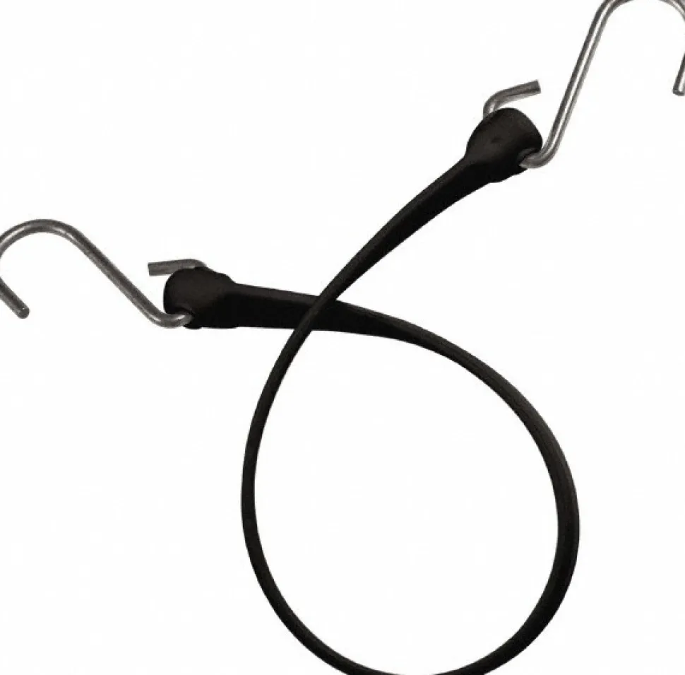 Heavy-Duty Bungee Strap Tie Down: Triangulated Stainless S Hook, Non-Load Rated
