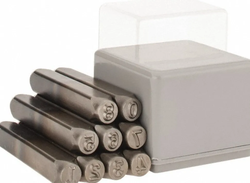 Heavy-Duty Stamp Set: 1/4" Character, 9 pc