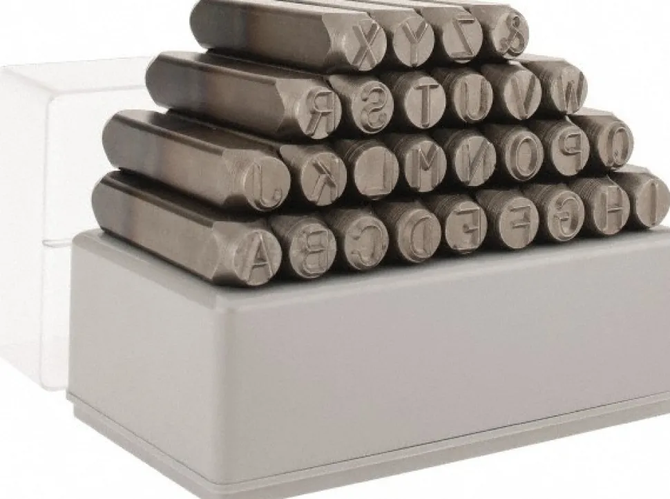 Heavy-Duty Stamp Set: 3/8" Character, 27 pc