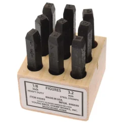 Heavy-Duty Stamp Set: 1/8" Character, 9 pc
