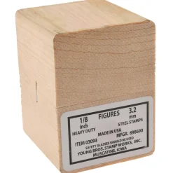 Heavy-Duty Stamp Set: 1/8" Character, 9 pc