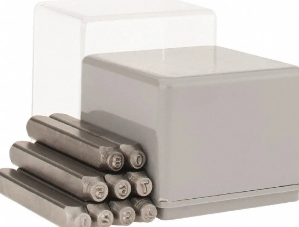 Heavy-Duty Stamp Set: 1/16" Character, 9 pc