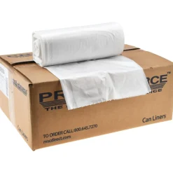 Heavy Duty Trash Bags: 33.000 gal, 1.1 mil, Pack of 250