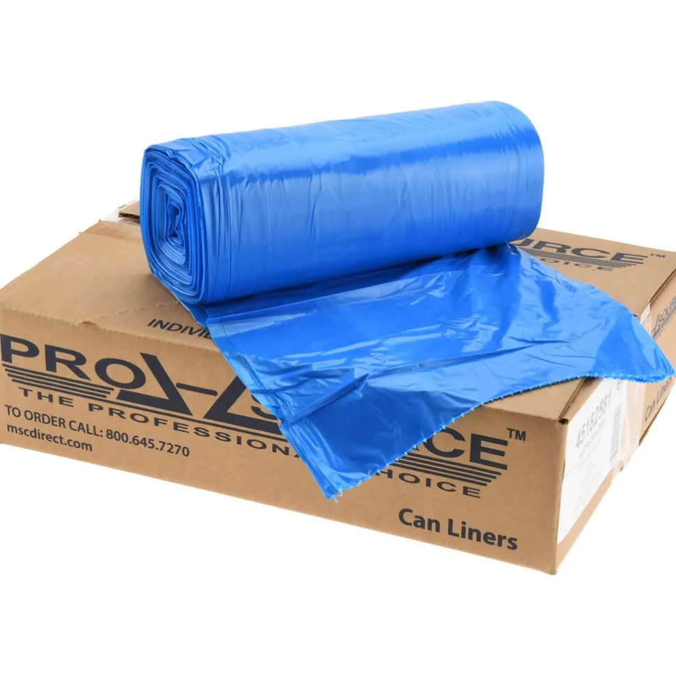 Heavy Duty Trash Bags: 60.000 gal, 1 mil, Pack of 100