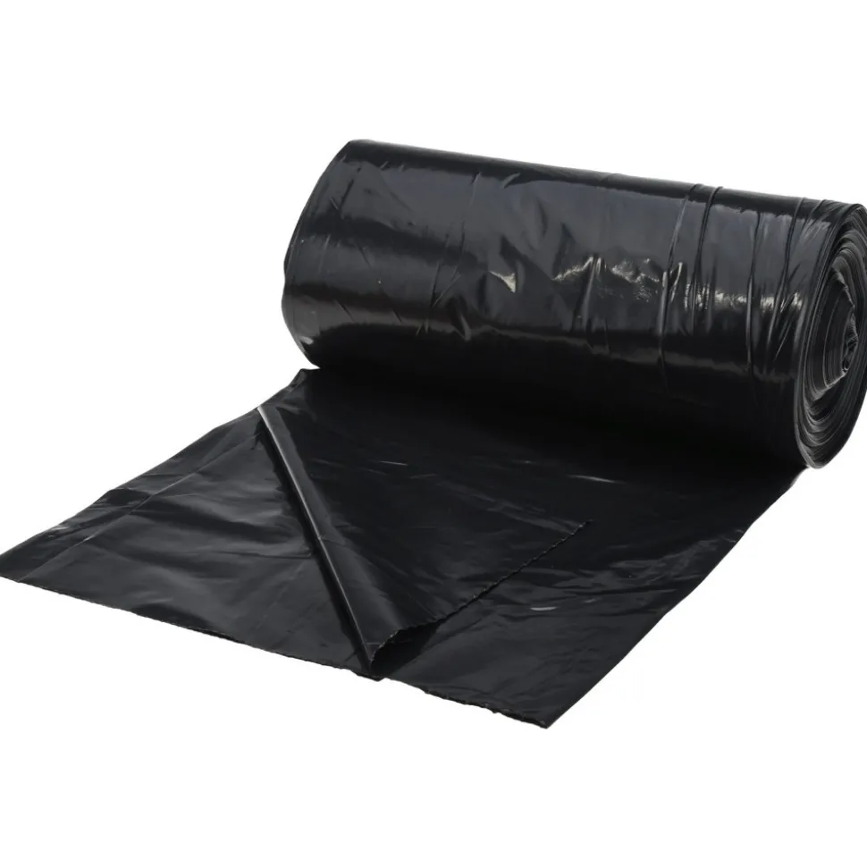 Heavy Duty Trash Bags: 33.000 gal, 1.25 mil, Pack of 100
