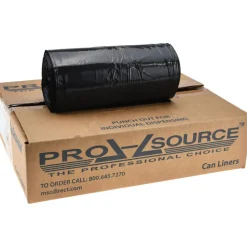 Heavy Duty Trash Bags: 33.000 gal, 1.25 mil, Pack of 100