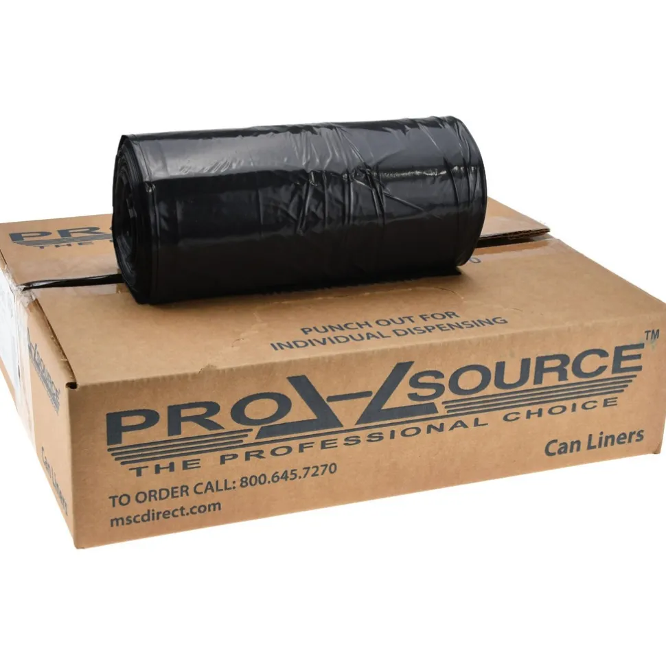 Heavy Duty Trash Bags: 33.000 gal, 1.25 mil, Pack of 100