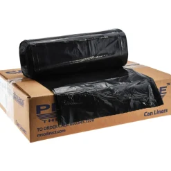 Heavy Duty Trash Bags: 45.000 gal, 1.25 mil, Pack of 100