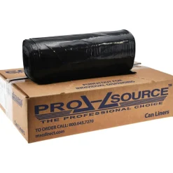 Heavy Duty Trash Bags: 45.000 gal, 1.25 mil, Pack of 100
