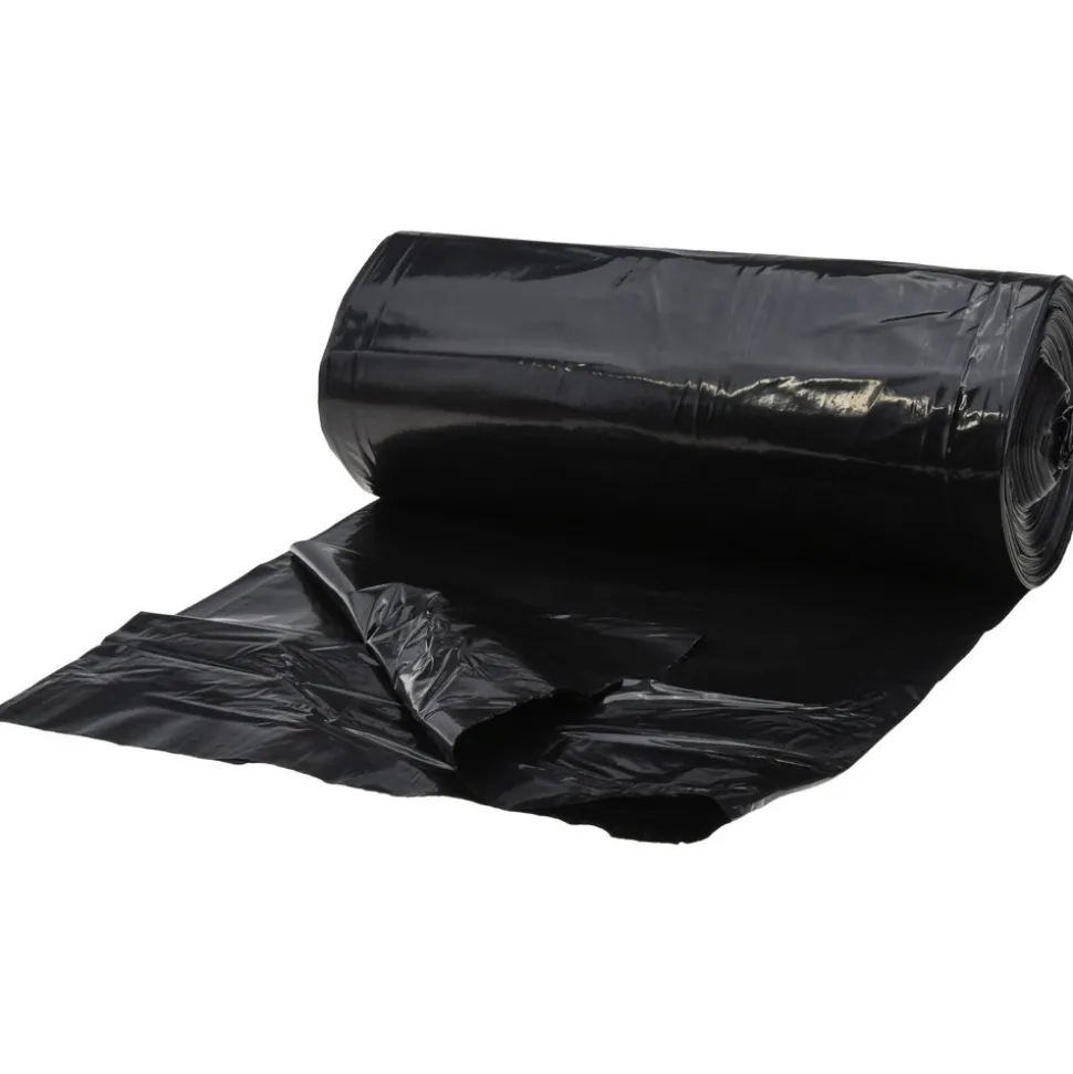 Heavy Duty Trash Bags: 45.000 gal, 1.25 mil, Pack of 100