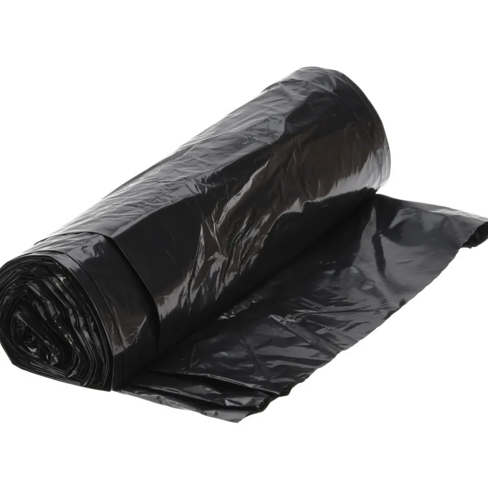 Heavy Duty Trash Bags: 56.000 gal, 1.25 mil, Pack of 100